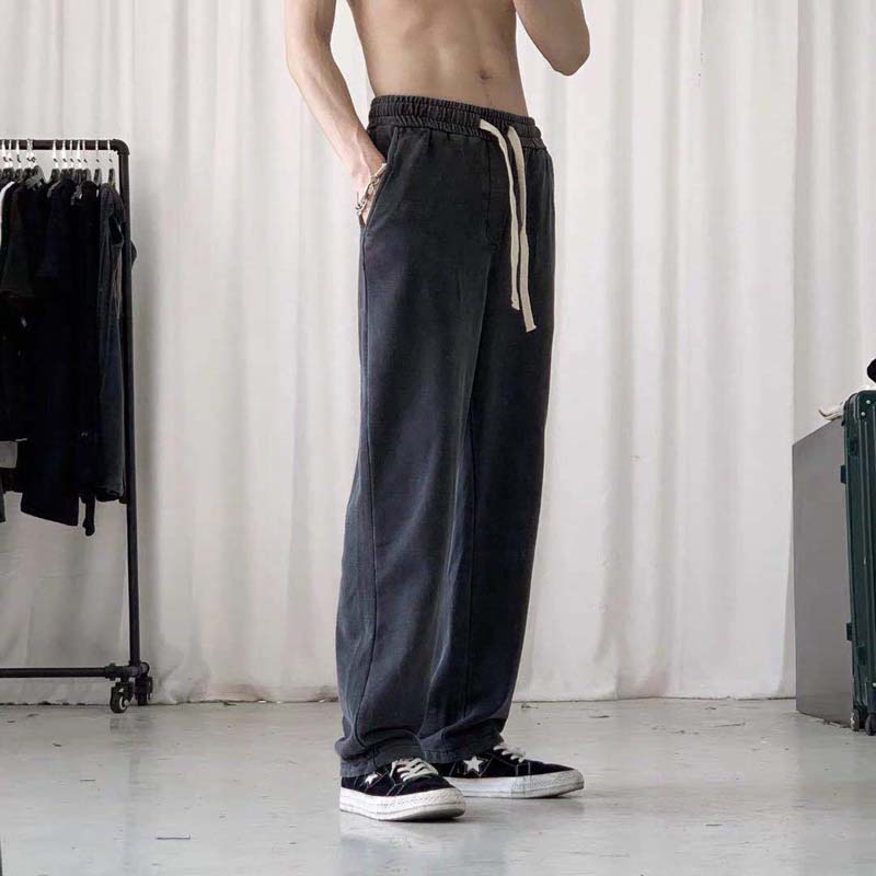 Spring and Summer Drape Casual Trousers Loose and Versatile Straight Sports Pants