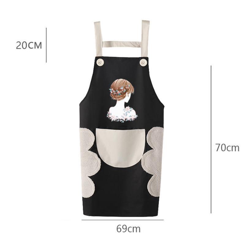 Strap Apron Household Kitchen Waterproof and Oil-proof Anti-fouling Men and Women Housework Waist Overalls Work Overalls