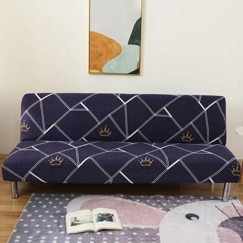Armless Sofa Bed Cover Folding Modern Seat Slipcovers Stretch Covers Cheap Couch Protector