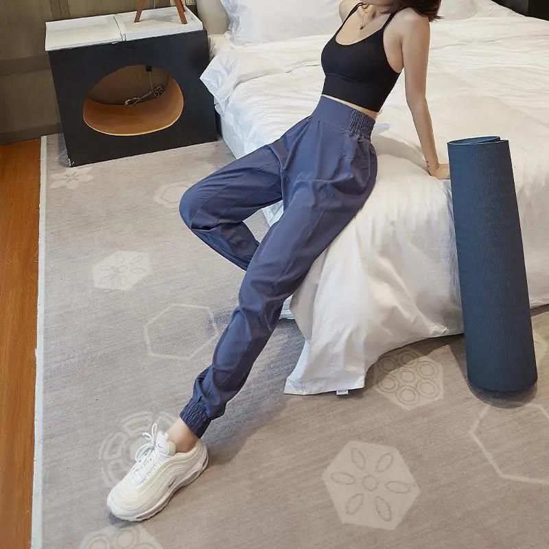 Loose-fitting Sports Pants Women's Spring and Autumn Thin Running Quick-drying Fitness Clothes High-waist Harem Casual Pants