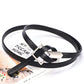 Ladies Leather Decorative Belt Knotted Cowhide Dress Thin Belt Korean Skirt Belt Girls Belt Decorative Belt