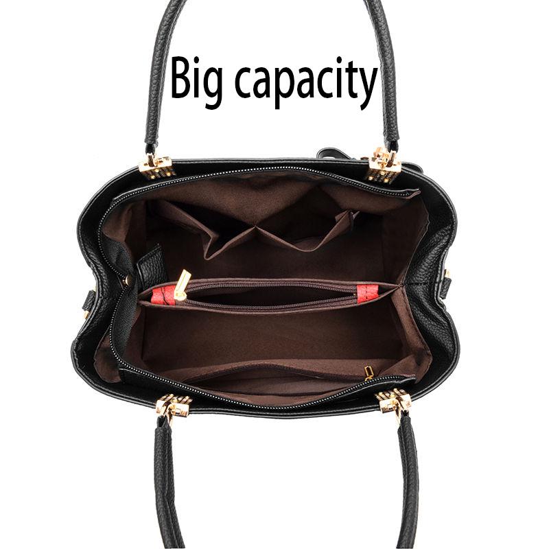 Big capacity European and American style Shoulder Handbag Trendy wild Patent leather bag