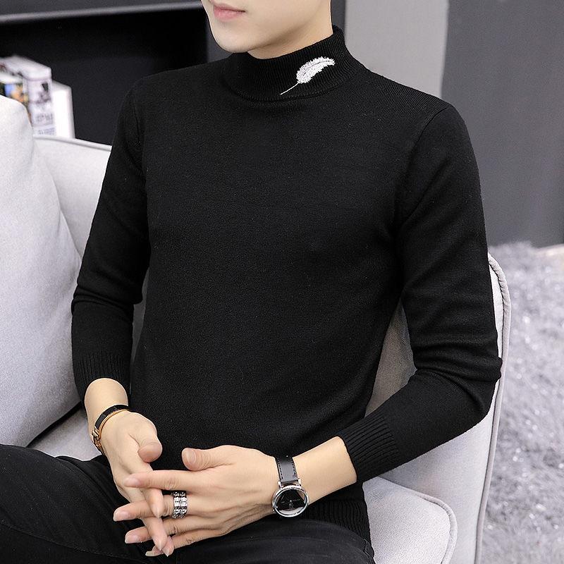 2019 Autumn Winter Men's Sweater Men Cashmere Sweater Casual Sweater Men's Slim Knitted Pullovers