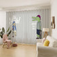 Children Cartoon Curtains Bedroom Kindergarten Blackout Curtains Creative Printing Curtains (150×270cm)