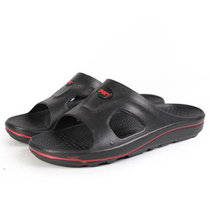 Sandals and Slippers Men's One-word Slippers Soft Bottom Non-slip Deodorant Summer Durable Thick Bottom Personality Leisure