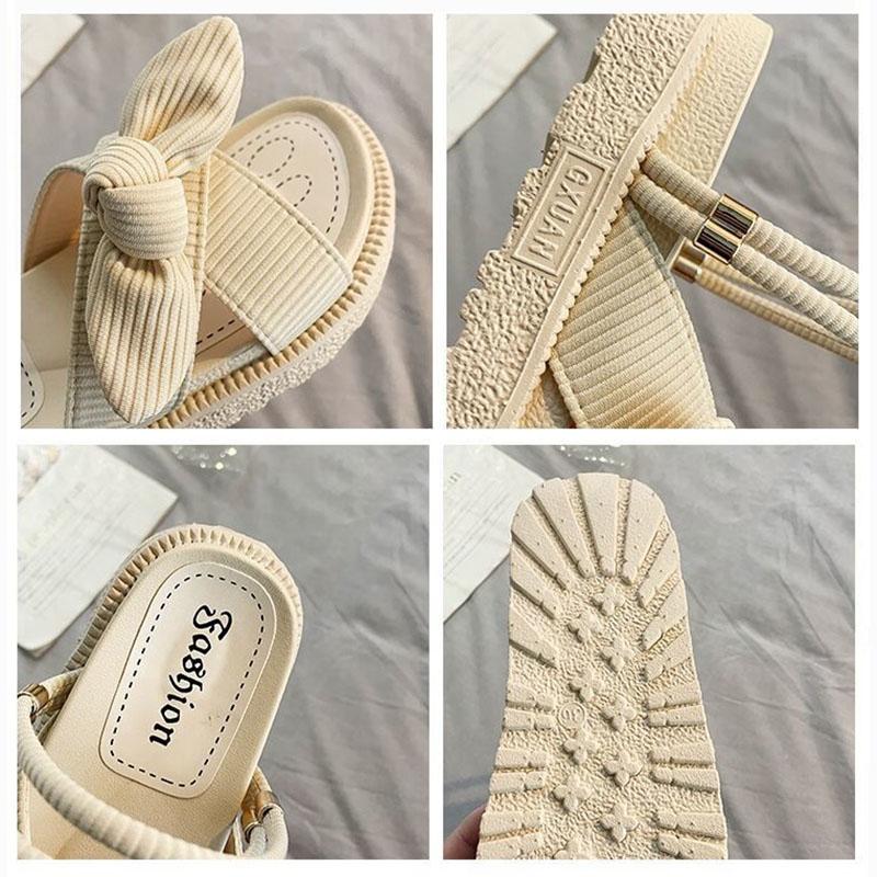 Girls with Skirts Sandals Female Summer Fairy Style Student Platform Roman Flats