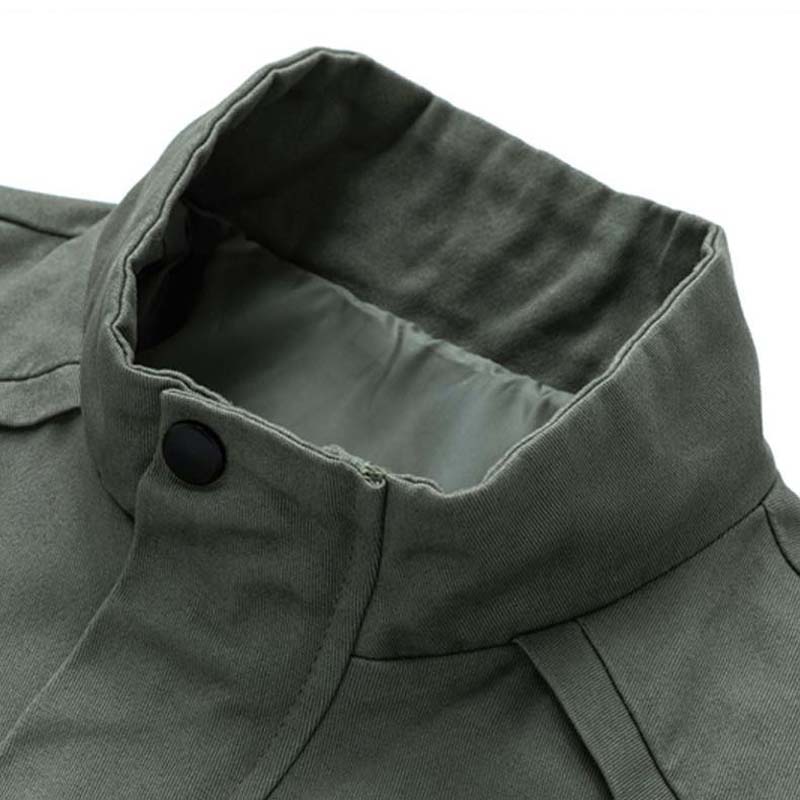 Pure Cotton Jacket Men's Jacket Loose Stand-up Collar Spring Autumn New Casual Jacket Men's Clothing