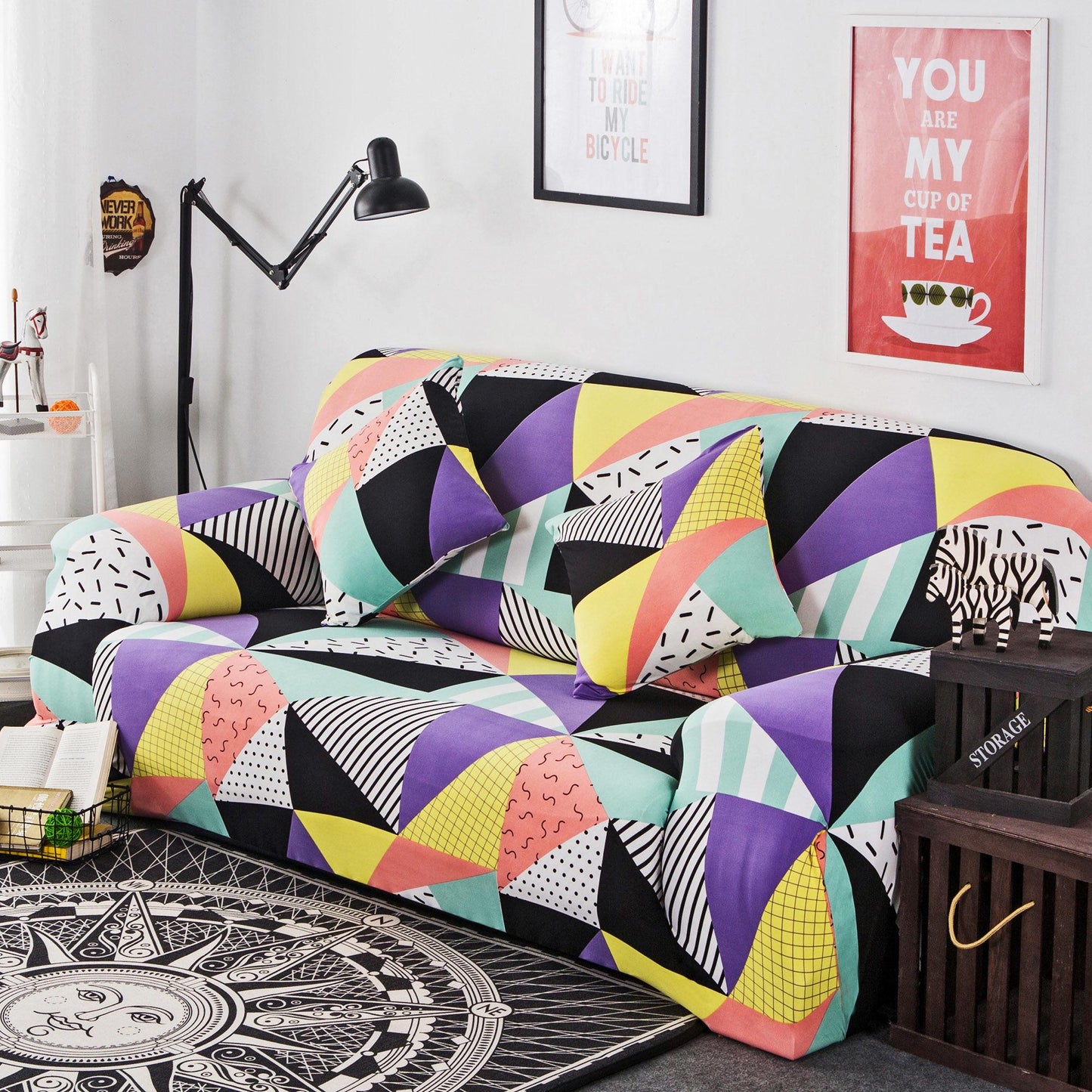 Nordic sofa cover 1/2/3/4-seater Slipcover Stretch Sofa Covers living room couch cover Four Season