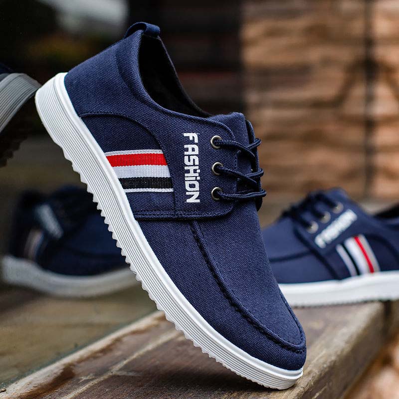 Spring and Summer Canvas Shoes Low-cut Non-slip Casual Shoes Men's Flat Driving Shoes