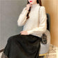 Round neck Long Wool Sweater Autumn and Winter Loose Slimming Bottoming Shirt Long Sleeve Fashion Sweater Women