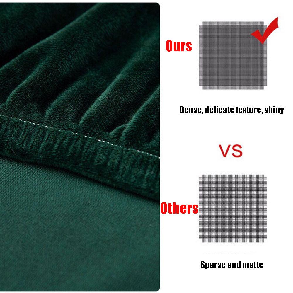 1/2/4/6pcs Solid Color Chair Cover Soft Fox Pile Fabric Chair Covers for Kitchen Dining Room Wedding Banquet Hotel