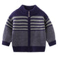 Boys Sweater Coat Autumn and Winter Children's Zipper Cardigan Baby Warm Sweater Double Layer Thickness