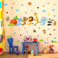 [Wall sticker] butterfly wall animals panda giraffe elephant flowers cartoon wall stickers for kids