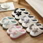 Cotton Slippers for Men and Women In Autumn and Winter Couples Indoor Non-slip Thick-soled Warm Half-heeled Slippers