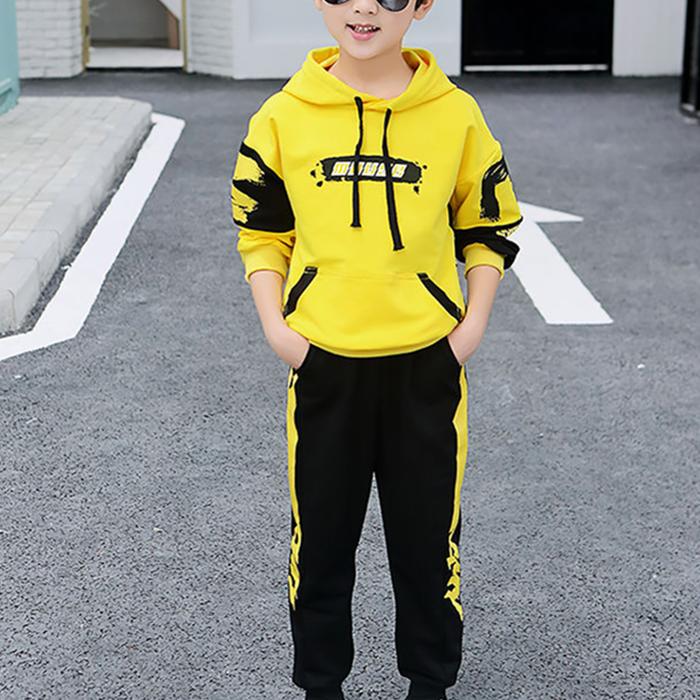 Spring Autumn Kids Clothes Boys Clothing Set Sports Suit Boys Hooded Jacket and Pants