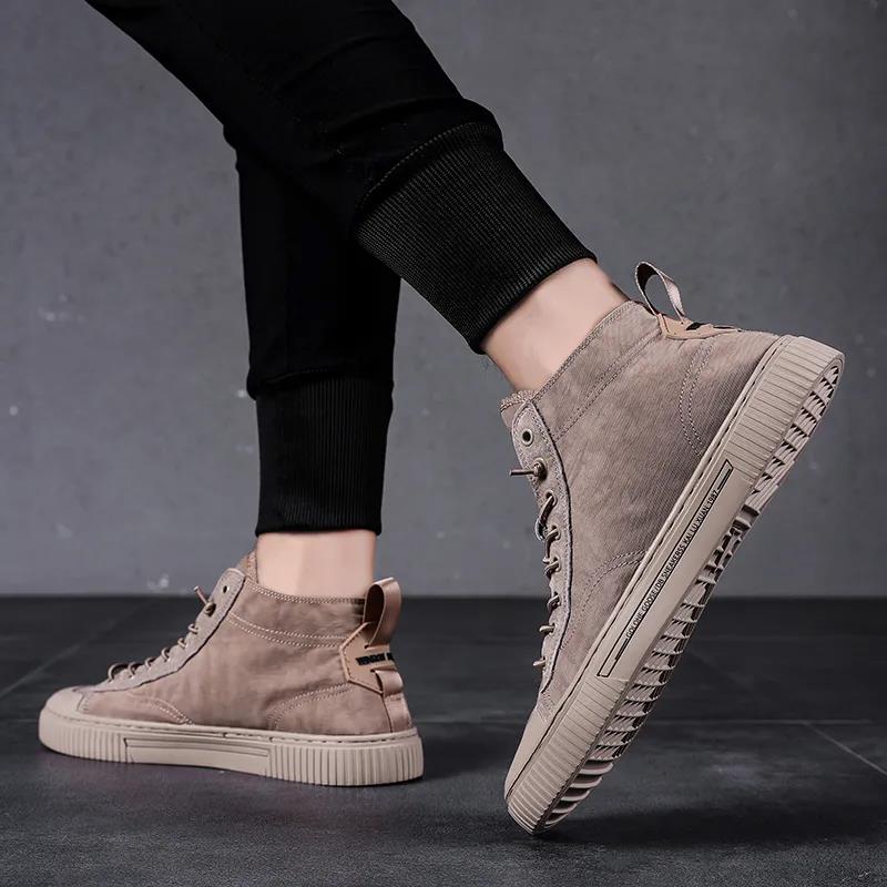 Summer Men's Korean High-top Canvas Shoes Trendy Student Sports Shoes Men's Casual Sneakers