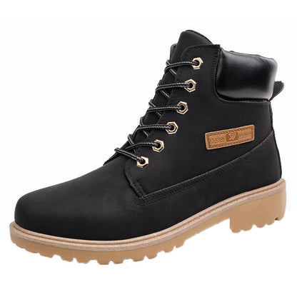 Plus Size Men Ankle Boots Fur Lined Winter Autumn Warm Boots Shoes