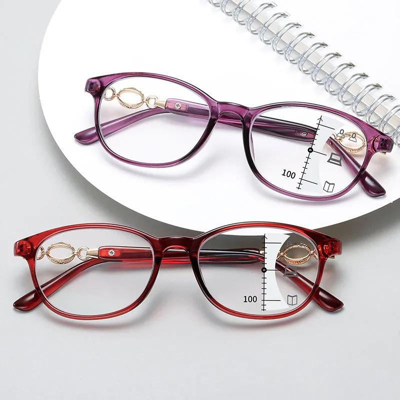 HD Crystal Glass Reading Glasses women's Anti-radiation Anti-fatigue Wear-resistant Middle-aged Elderly Imported High-definition Glasses