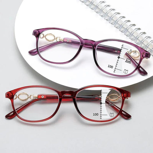 HD Crystal Glass Reading Glasses women's Anti-radiation Anti-fatigue Wear-resistant Middle-aged Elderly Imported High-definition Glasses