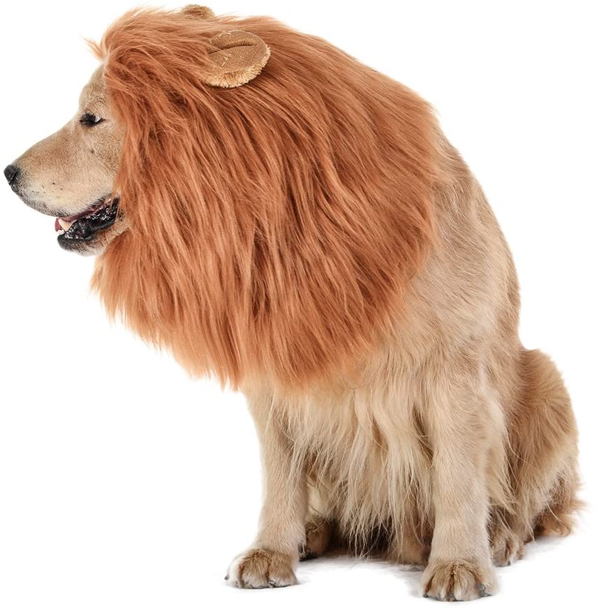 Realistic and Interesting Dog Lion Mane Dog Wigs Suitable for Medium and Large Dogs Lion Mane Wigs