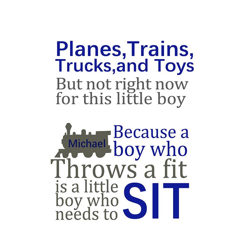 3 Set Boy's Time Out Chair Sticker Child Early Education Sticker Removable Chair Decoration Sticker for Home Decoration Christmas DIY Gift for Boy