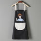 Apron Female Household Kitchen Waterproof and Oil-proof Japanese Cute Nail Coffee Shop Work Clothes Cute Household Apron