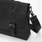 Business Briefcase Men Retro PU Leather Flip Cover Handbag Shoulder Diagonal Computer Bag