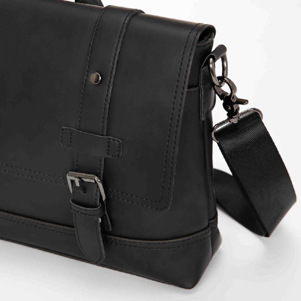 Business Briefcase Men Retro PU Leather Flip Cover Handbag Shoulder Diagonal Computer Bag