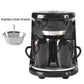American Drip Coffee Machine Kitchen Appliances Dripping Coffee Maker Automatic Brew Tea Powder Milk Ceramic Double Cup