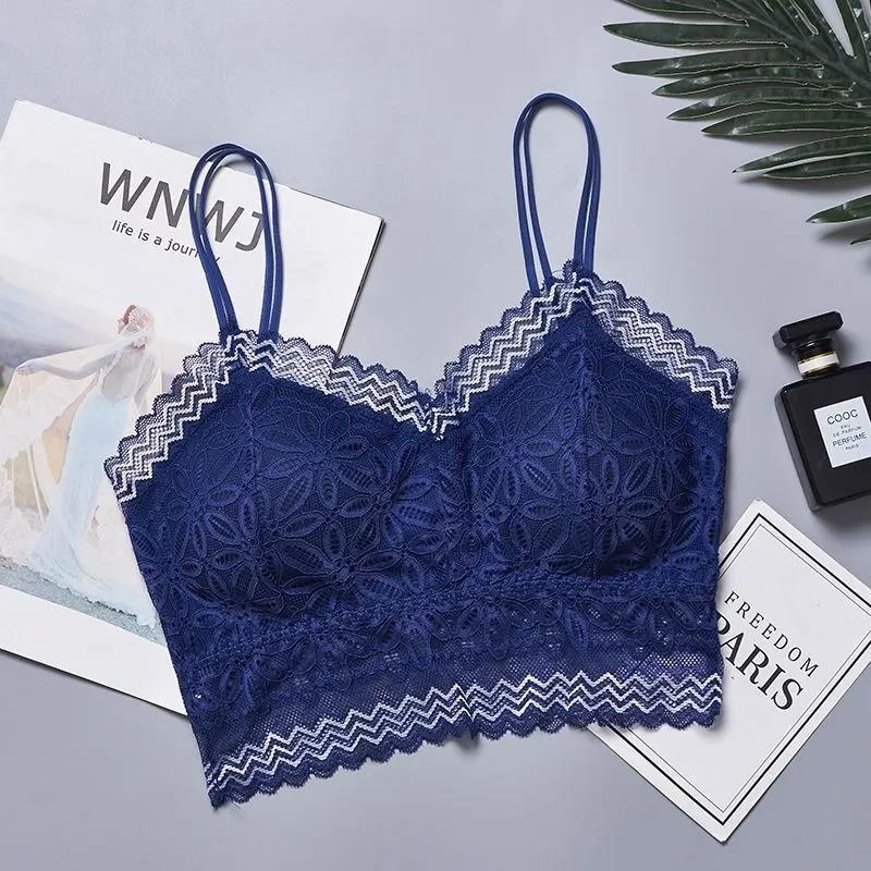 Thin Fashion Sexy Skin-friendly Lace Beauty Back Tube Top Anti-glare Bottoming Camisole Wrap Chest Women's Underwear Bra