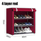 3/4/5/6 Layer Shoes Shelf Easy Assembled Shoe Rack Cabinet Shoe Organizer Stand Holder Home Shoe Box