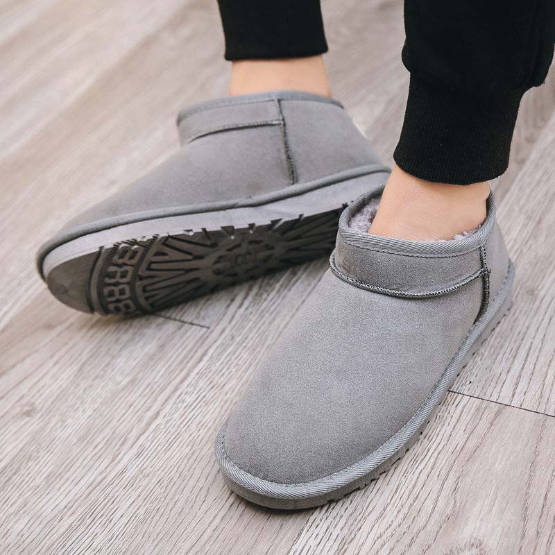 Men's Snow Boots Winter Warmth and Velvet Thickened Non-slip Cotton Boots Youth Waterproof Warm Cotton Shoes