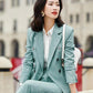 Spring and Autumn Suit Two-piece Suit Temperament Business Wear Fashion Casual Work Wear Formal Jacket Women