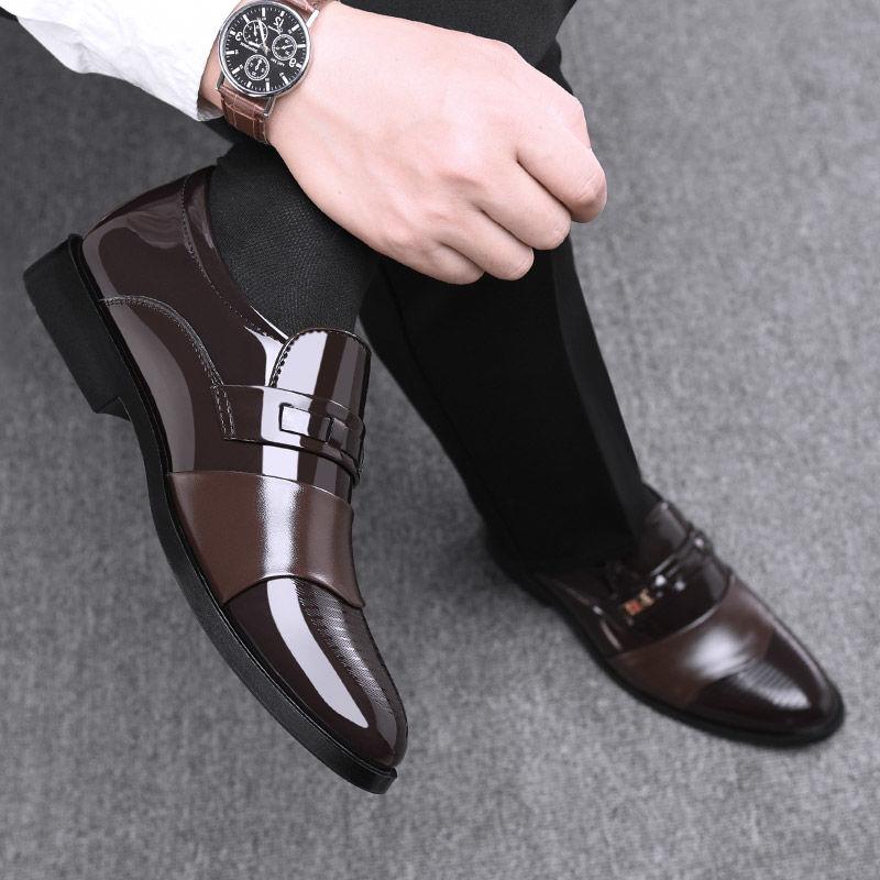 Men's Business Non-slip Leather Shoes British Breathable Men's Shoes Men's Work Shoes