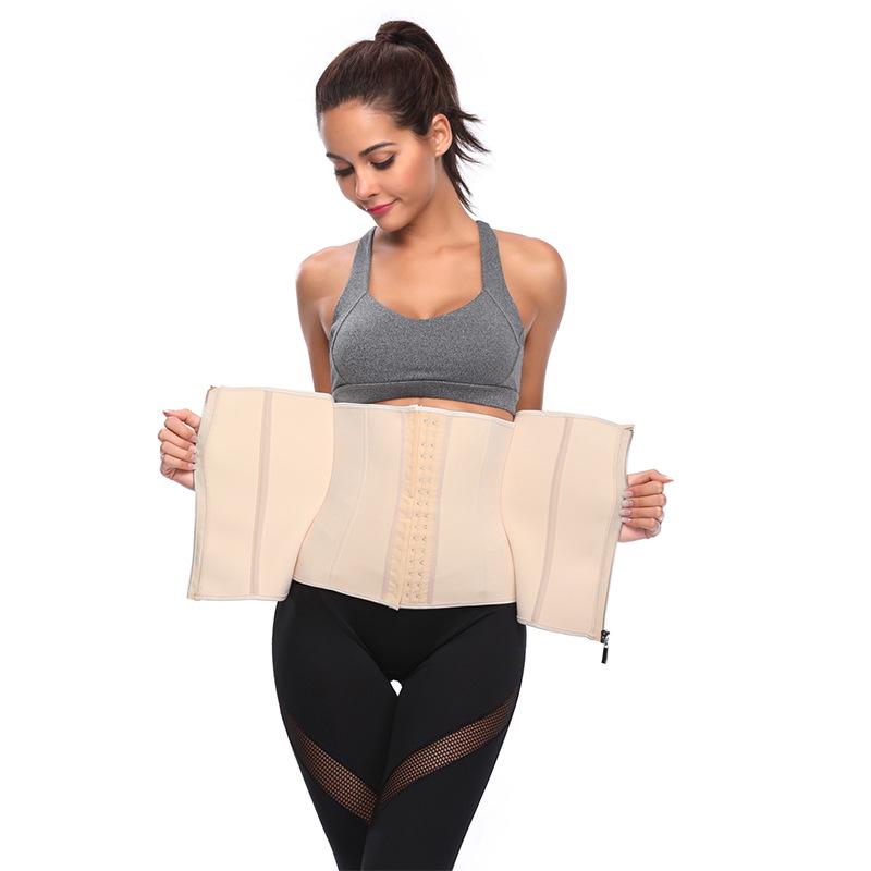 Bustiers Zipper Fly Push Up Waist Corsets Tummy Control Waist Trainer Cinchers Body Shaper Shapewear