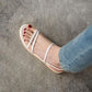 Collocation Long Skirt Real Late Night Sandals Fairy Wind Flat Bottom Tide Student Shoes