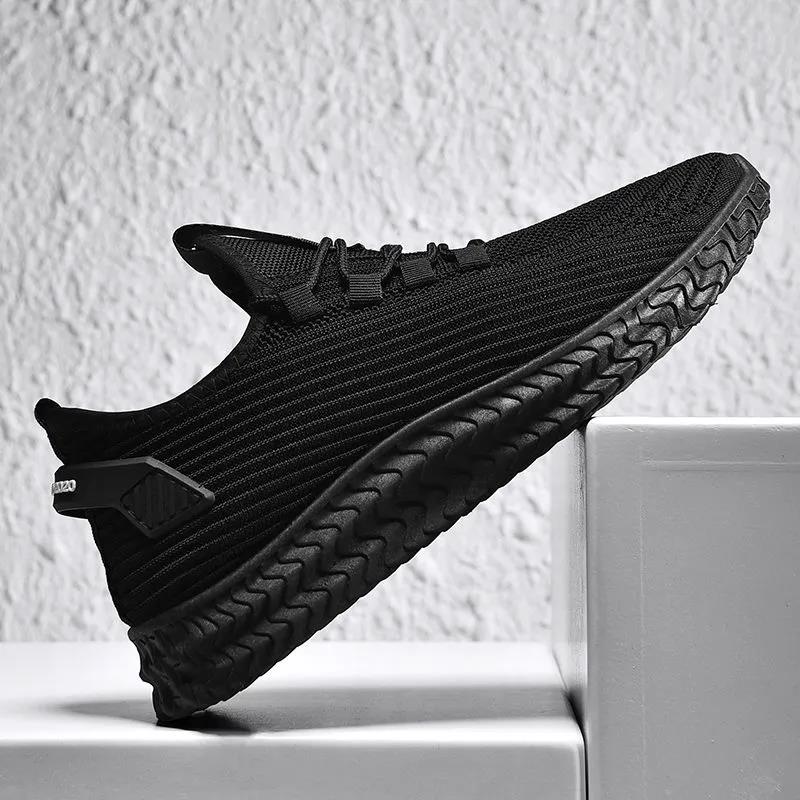 Non-slip Wear-resistant Casual Shoes Men's Breathable Mesh Shoes  Sports Shoes Hollow Cloth Shoes