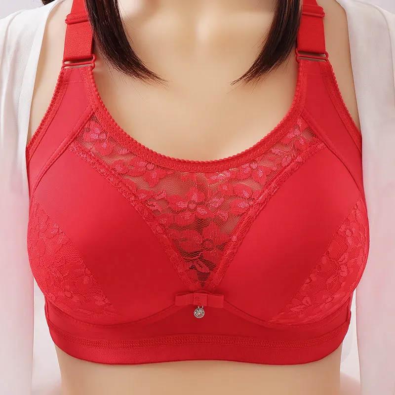 Spring and Summer Large Size Thin Section Anti-sagging Anti-glare Tube Top No Steel Ring Gathered Comfortable Breathable Sexy Bra