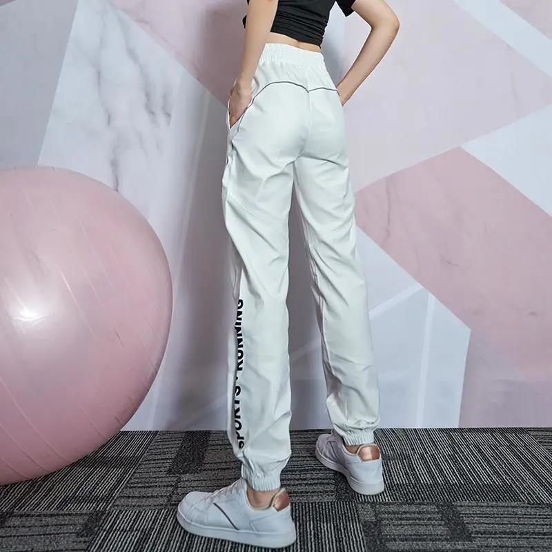 Sports Pants Women's Ins Tide Loose-fitting Casual Trousers High Waist Slimming Yoga Fitness Overalls Women's Pants Summer Thin