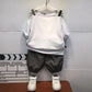 Childrens Suits Baby Suit 3Pcs Set Kids Baby Boys Business Suit Solid Shirt+Vast+Pants Set for Boys for Formal Party