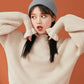 Sweater Women's Autumn Winter Outer Wear Knit Sweater Tops Pullover Gentle Style Long-sleeved Bottoming Shirt Women