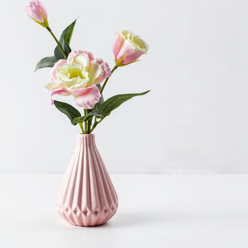 Include Vase Fake Flower Decoration Living Room Simulation Flower Furnishing Room Bouquet Flower Arrangement Vase Bedroom Room Flower Nordic