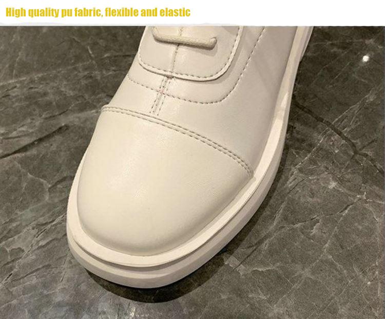 Women's Autumn Boots Lace-up High-Top Martin Women's Boots Not Over The Knee Boots Small Girls Cavalier Boots