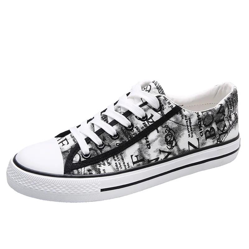 Student Men's Canvas Casual Breathable Sports Shoes Versatile Men's Breathable Canvas Shoes