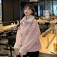 Women's Short Jacket Winter Thicken Square Collar Cotton Padded Coat Plus Fleece Parka Ladies Oversized Coat