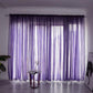 Nordic Simple Translucent Gauze Pure Color Finished Gauze Curtain Bedroom Bay Window Balcony Living Room Window Screen (1 Piece)