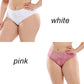 2PCS Plus Size Ladies Panties Sexy High Waist Briefs Fat Ladies Lace Panties L-5XL
