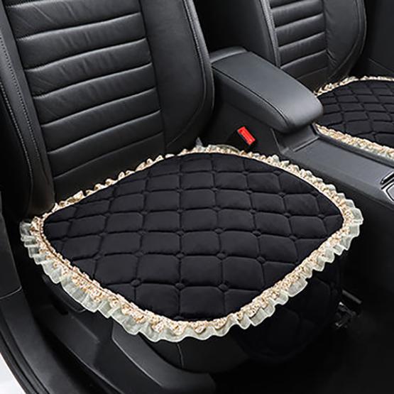 Car Cushion 1pc Plush Warm Cotton Pad Comfortable Lace Car Cushion Non-slip Breathable Car Cushion