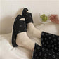 Cute Smiling Face Cotton Slippers Autumn and Winter Warm Flat Shoes Indoor Non-slip Cotton Shoes Soft Shoes