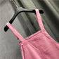 Korean Version of The Denim Short Skirt Female Spring and Summer Age Reduction Is Thin and Small Can Be Salt Can Be Sweet Sling Pink Dress